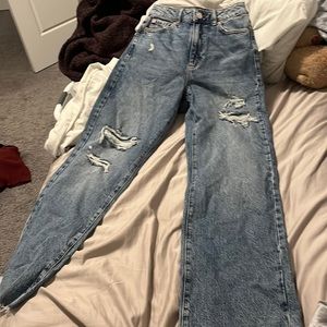 Garage wide leg jean